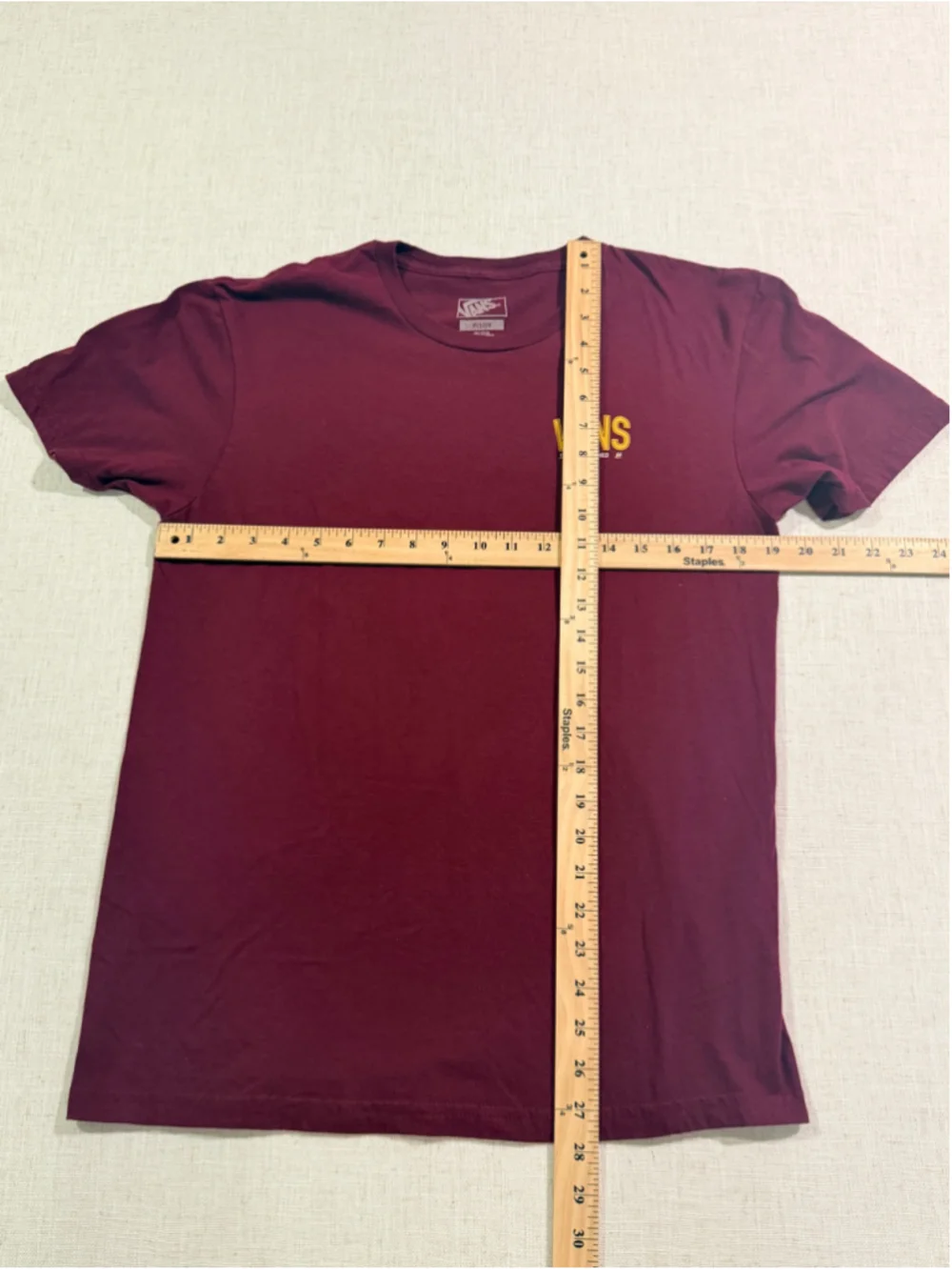 Vans Men’s M Burgundy Graphic T-Shirt